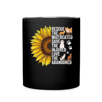 Escadron de chiens de sauvetage Tournesol - Mug uni - noir - Devant