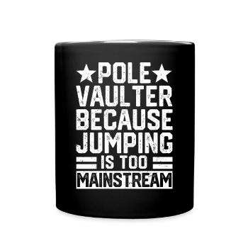 Fun Pole Vault Pole Vault - Full Colour Mug - black - Front