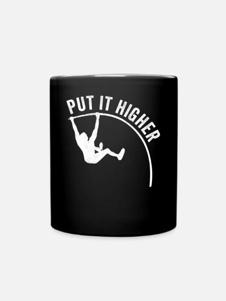 Lustiger Stabhochsprung Stabhochsprung - Tasse einfarbig - Schwarz