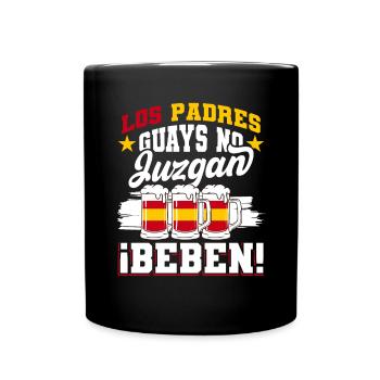 Papa Daddy espagnol Meilleur papa - Mug uni - noir - Devant