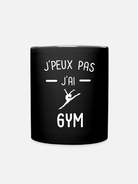 je peux pas j'ai gym femme - Mug uni - noir