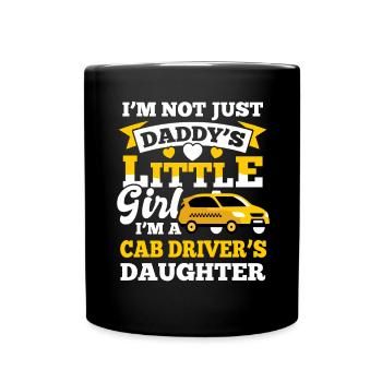Taxi Vehicle Taxi Driver Daughter - Full Colour Mug - black - Front