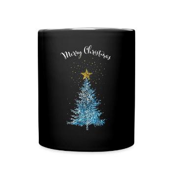 Joyeux Noël Arbre de Noël Joyeux Noël - Mug uni - noir - Devant