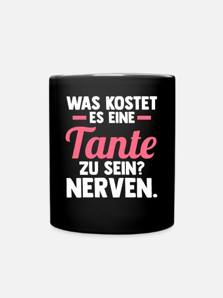 Patinntante Patin Tante - Tasse einfarbig - Schwarz