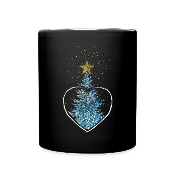Christmas tree Christmas tree Christmas tree decorations - Full Colour Mug - black - Front