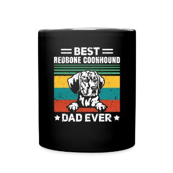 Redbone Coonhound Dog Gift - Full Colour Mug - black - Front