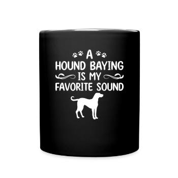Redbone Coonhound Dog Gift - Full Colour Mug - black - Front