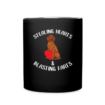 Redbone Coonhound Dog Gift - Full Colour Mug - black - Front