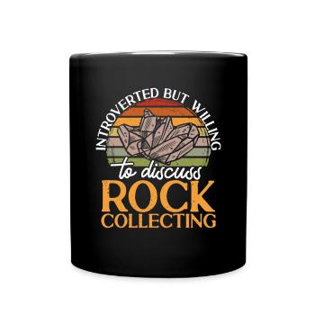 Rockhound Geology Collectionneur de pierres de collecte de roches - Mug uni - noir - Devant