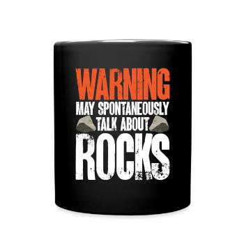 Rockhound Geology Rock Collecting Stone Collectors - Full Colour Mug - black - Front