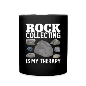 Rockhound Geology Collectionneur de pierres de collecte de roches - Mug uni - noir - Devant