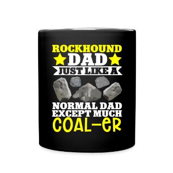 Rockhound Geology Collectionneur de pierres de collecte de roches - Mug uni - noir - Devant
