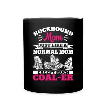 Rockhound Geology Rock Collecting Stone Collectors - Full Colour Mug - black - Front
