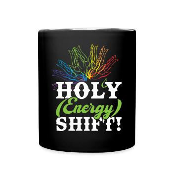 Holy Energy Shift - Reiki practitioner - Full Colour Mug - black - Front