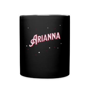 Prénom Arianna personnalisé - Mug uni - noir - Devant