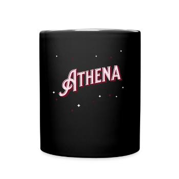 Athena name personalized - Full Colour Mug - black - Front