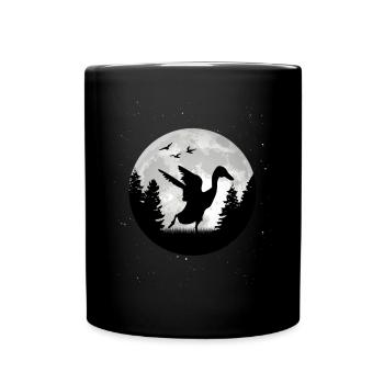 Canard Lune indien - Mug uni - noir - Devant