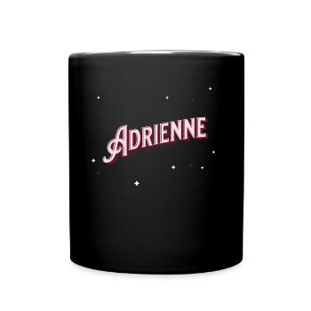 Prénom Adrienne personnalisé - Mug uni - noir - Devant