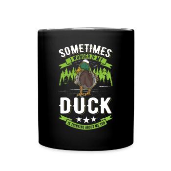 Duck Gift Duck Duck Breeder - Full Colour Mug - black - Front