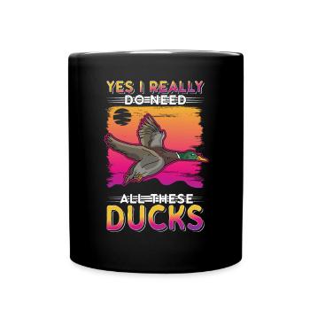 Duck Gift Duck Duck Breeder - Full Colour Mug - black - Front