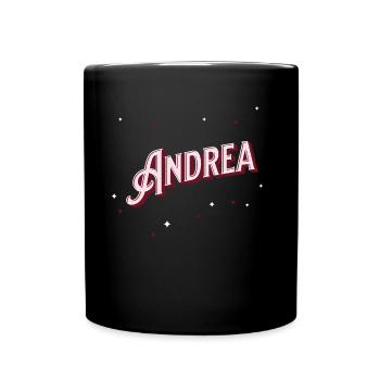 Andrea name personalized - Full Colour Mug - black - Front