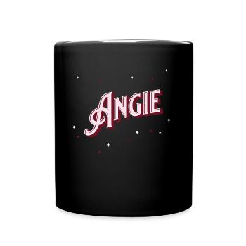 Prénom Angie personnalisé - Mug uni - noir - Devant