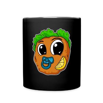 Baby Schnitzel - Tasse einfarbig - Schwarz - Vorne