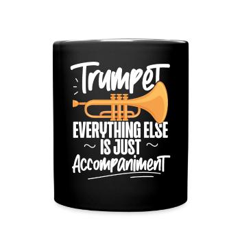 Trumpet Player Trumpet Everything - Tasse einfarbig - Schwarz - Vorne