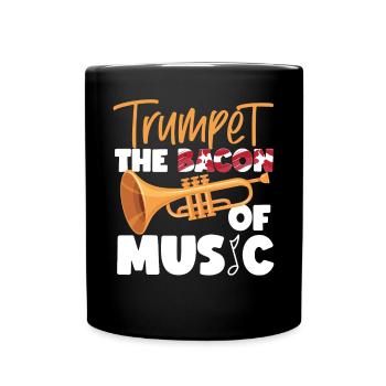 Trumpet Player Bacon Trumpet The - Tasse einfarbig - Schwarz - Vorne