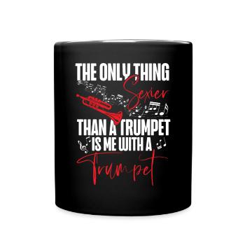 Le trompettiste La seule chose - Mug uni - noir - Devant
