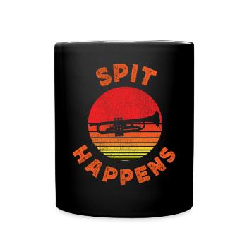 Trumpet Player Pun Vintage Retro - Tasse einfarbig - Schwarz - Vorne