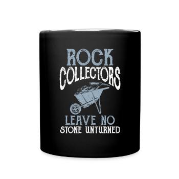 Rockhound Geology Rock Collecting Stone Collectors - Full Colour Mug - black - Front
