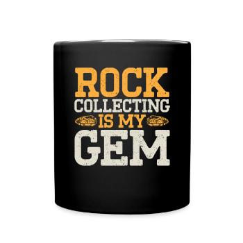 Rockhound Geology Rock Collecting Stone Collectors - Full Colour Mug - black - Front