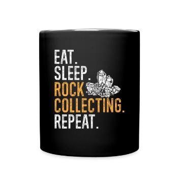 Rockhound Geology Rock Collecting Stone Collectors - Full Colour Mug - black - Front