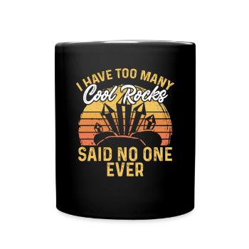 Rockhound Geology Rock Collecting Stone Collectors - Full Colour Mug - black - Front