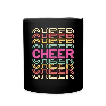 Cadeau de chemise Vintage Retro Cheerleader - Mug uni - noir - Devant