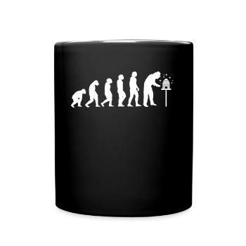 Evolution Chemise Apiculteur Cadeau - Mug uni - noir - Devant