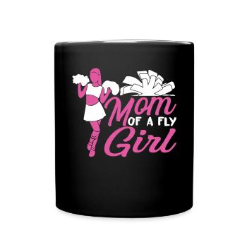 Maman d’une mouche Fille Chemise Cadeau - Mug uni - noir - Devant