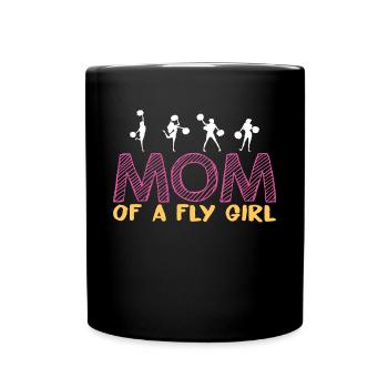 Maman d’une mouche Fille Chemise Cadeau - Mug uni - noir - Devant