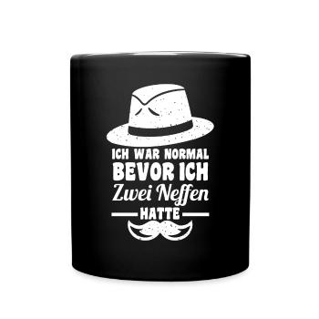 Patenonkel Pate Onkel - Tasse einfarbig - Schwarz - Vorne