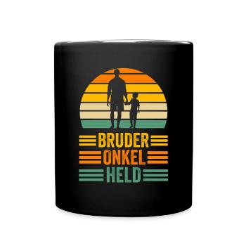 Patenonkel Pate Onkel - Tasse einfarbig - Schwarz - Vorne