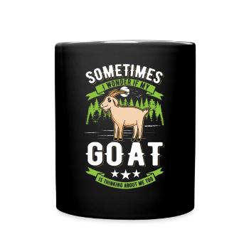 Chèvres Cadeau Chèvre Hôte Chèvre - Mug uni - noir - Devant