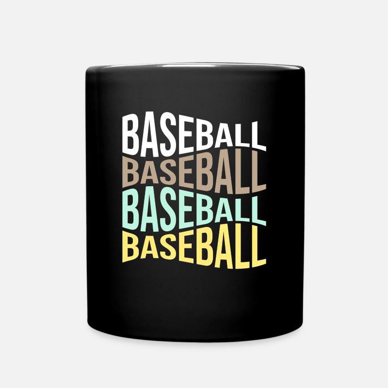 Baseball - Tasse einfarbig - Schwarz