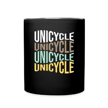 Unicycle - Full Colour Mug - black - Front