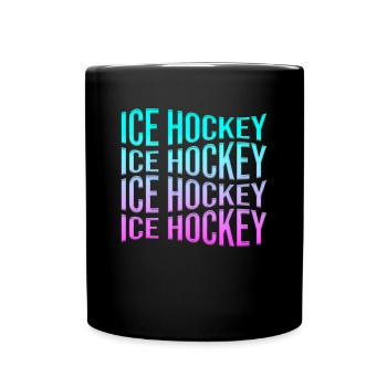 Eishockey - Full Colour Mug - black - Front