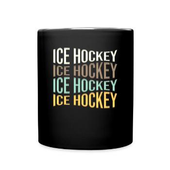 Eishockey - Full Colour Mug - black - Front