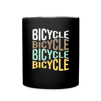 Bicyclette - Mug uni - noir - Devant