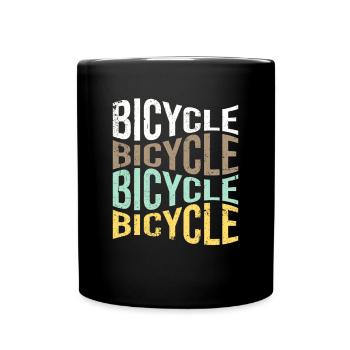 Bicyclette - Mug uni - noir - Devant