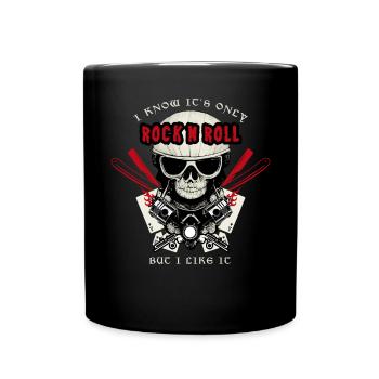 Es ist nur Rock n Roll, aber ich mag es Rockabilly - Tasse einfarbig - Schwarz - Vorne
