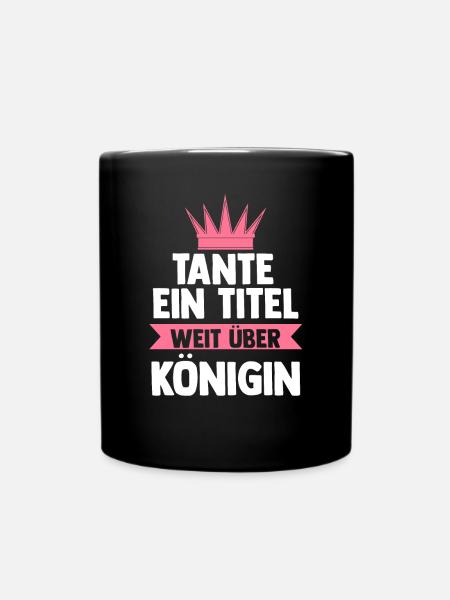 Patinntante Patin Tante - Tasse einfarbig - Schwarz